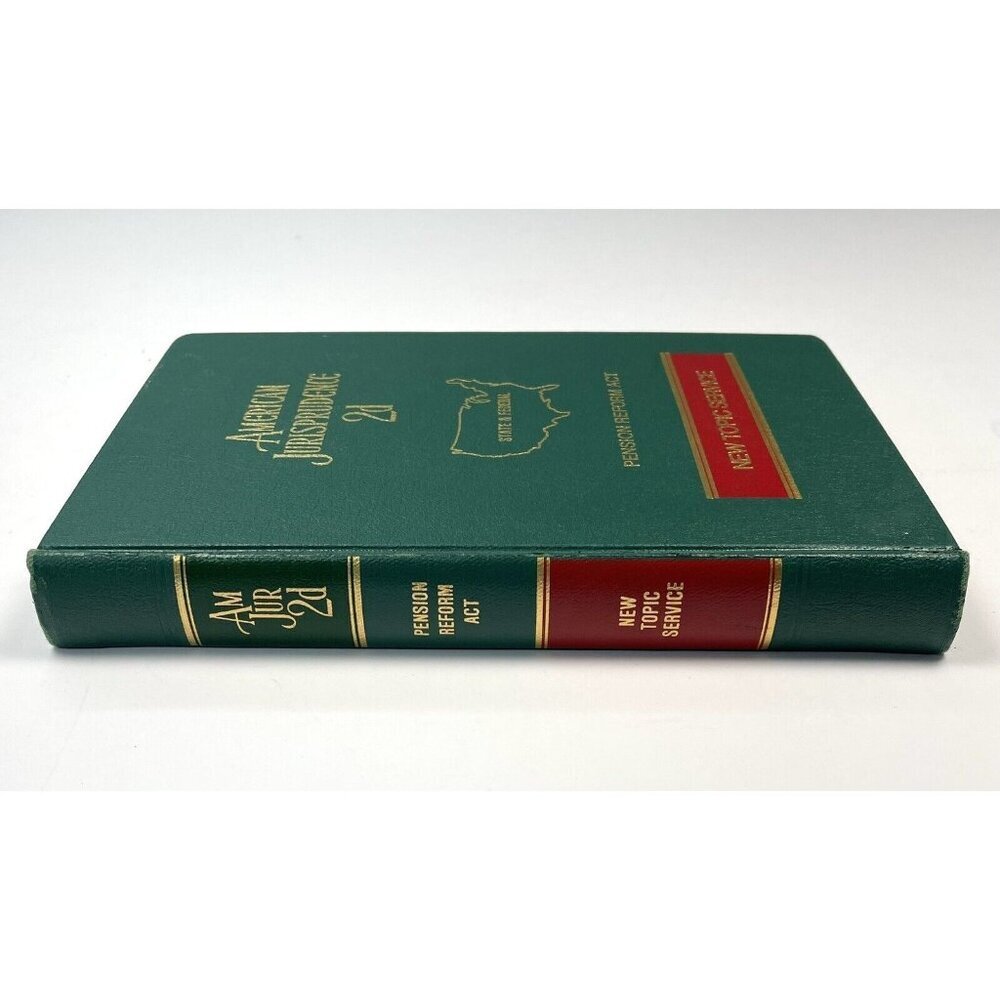 American Jurisprudence 2D Pension Reform Act New Topic Service (1975, Hardcover) - Picture 2 of 11